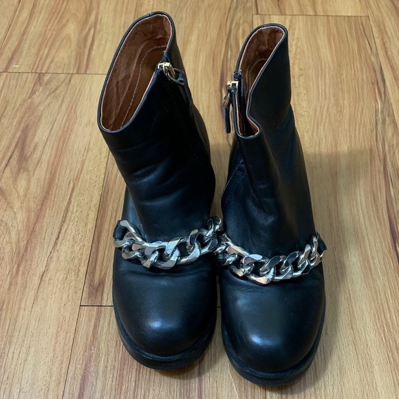 Givenchy Laura Leather Chain Combat Boots - Picture 3 of 16
